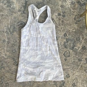 White/Gray Camo Lululemon Tank Top